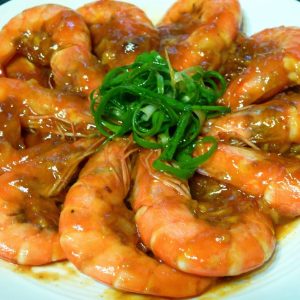 虾碌大明虾-e1711979024494.jpg B02 虾碌大明虾 Fried Prawns with Soy Sauce